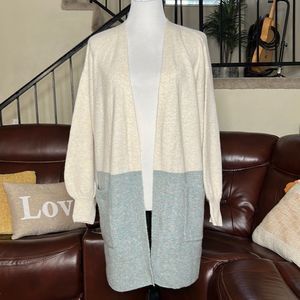 Madewell Edgewater Bubble-Sleeve Cardigan